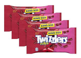 Twizzlers Cherry Nibs - Pack of 4 - Low Fat Snacks that Everyone is Sure to Love - King Size Delicious Cherry Gummy Candy