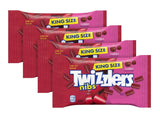 Twizzlers Cherry Nibs - Pack of 4 - Low Fat Snacks that Everyone is Sure to Love - King Size Delicious Cherry Gummy Candy