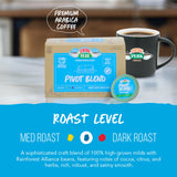 Central Perk Medium Dark Roast Single Serve Coffee Pods Compatible with K-Cup Brewers - "Pivot Blend", 100% Arabica Coffee with Bright Citrus, Sweet