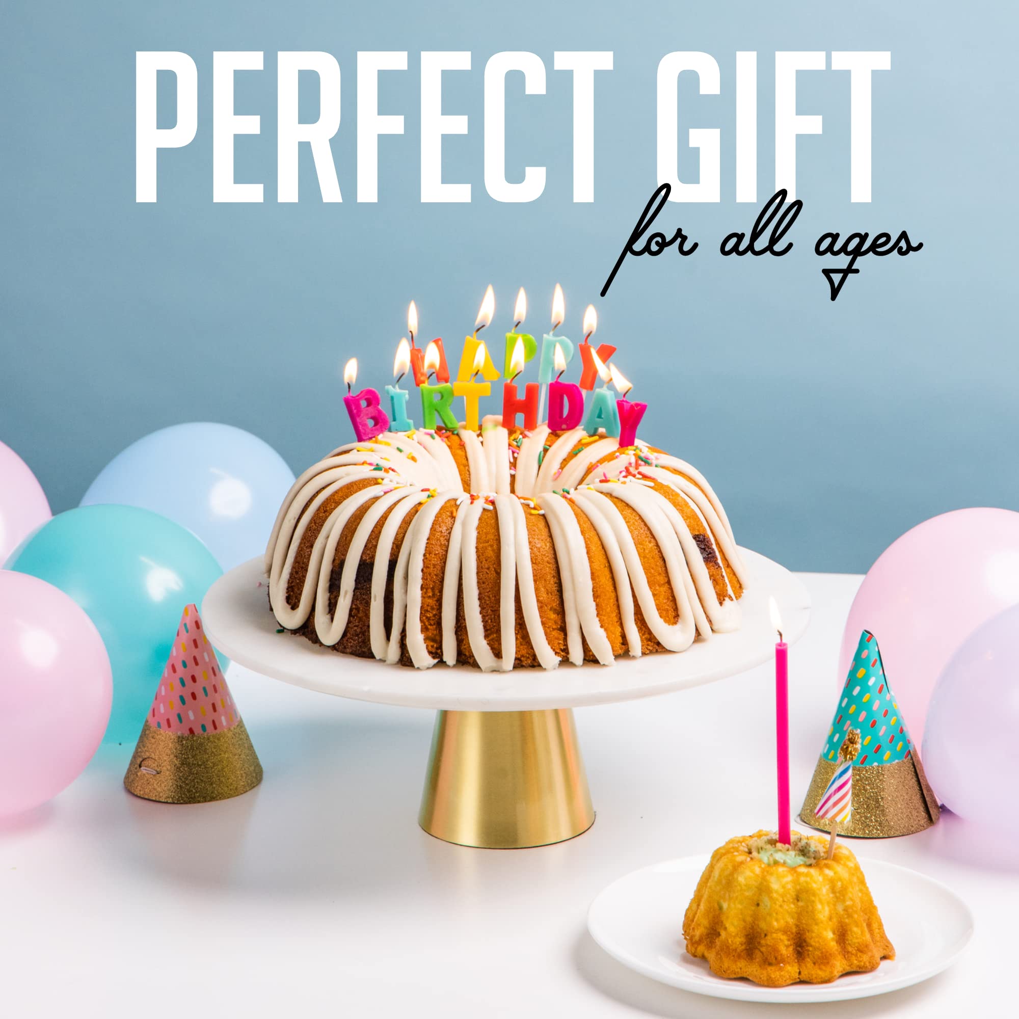 Mo's Bundt Cakes - Happy Birthday Cake, Fresh Guava Bundt Cake Delivered To Your Door - Birthday Gift For Men, Women, Dad, Mom, Husband, Wife, Boys