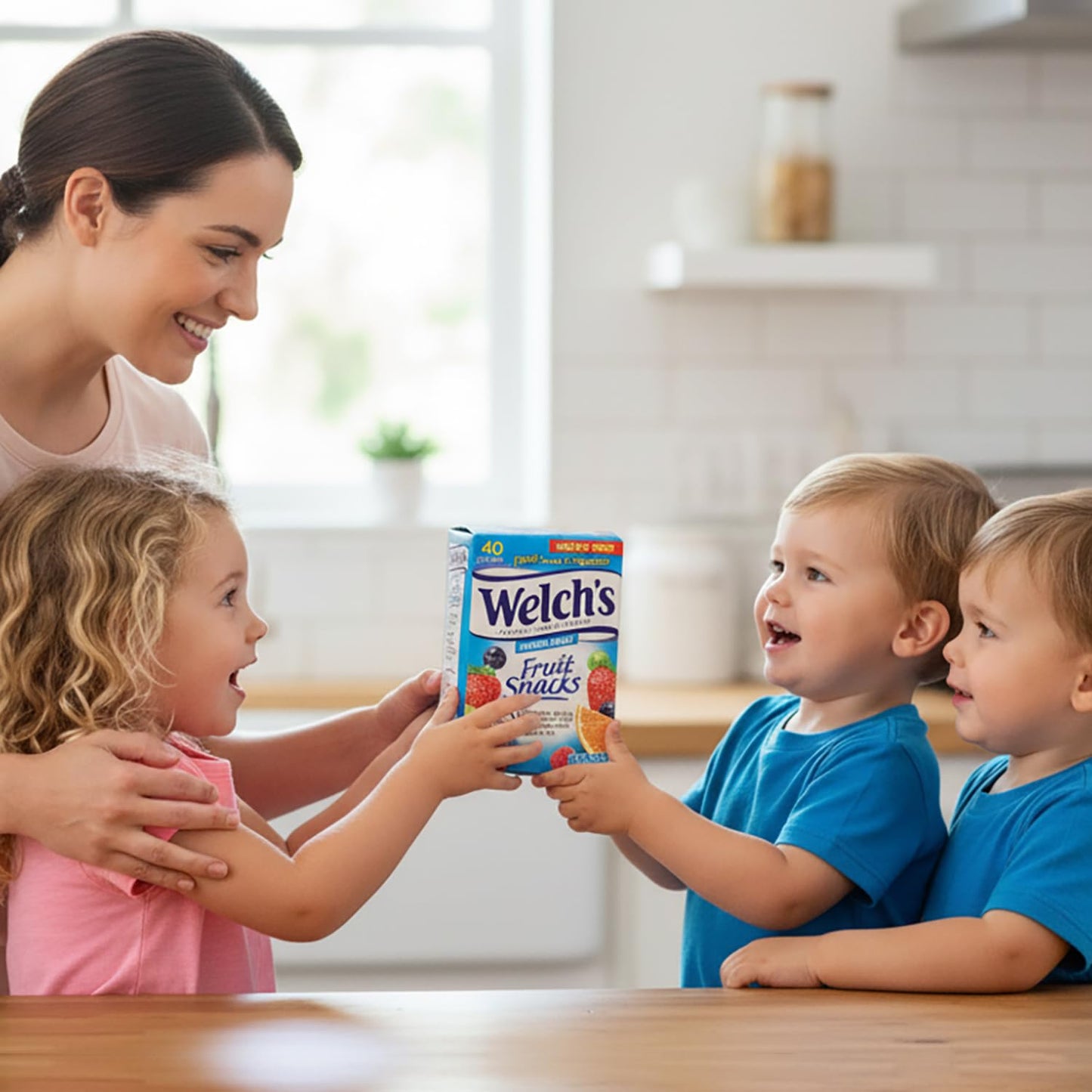 Welch's Fruit Snacks, Assorted Fruit Flavors, 40 Count - Gluten-Free Mini Pouches for Lunchboxes, Parties, and On-the-Go Snacking