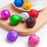 200 PCS Gold Foil Candy Wrappers - Multicolor & Textured For Chocolate Bars, Caramels - Square DIY Candy Packaging For Christmas, Easter, Thanksgiving