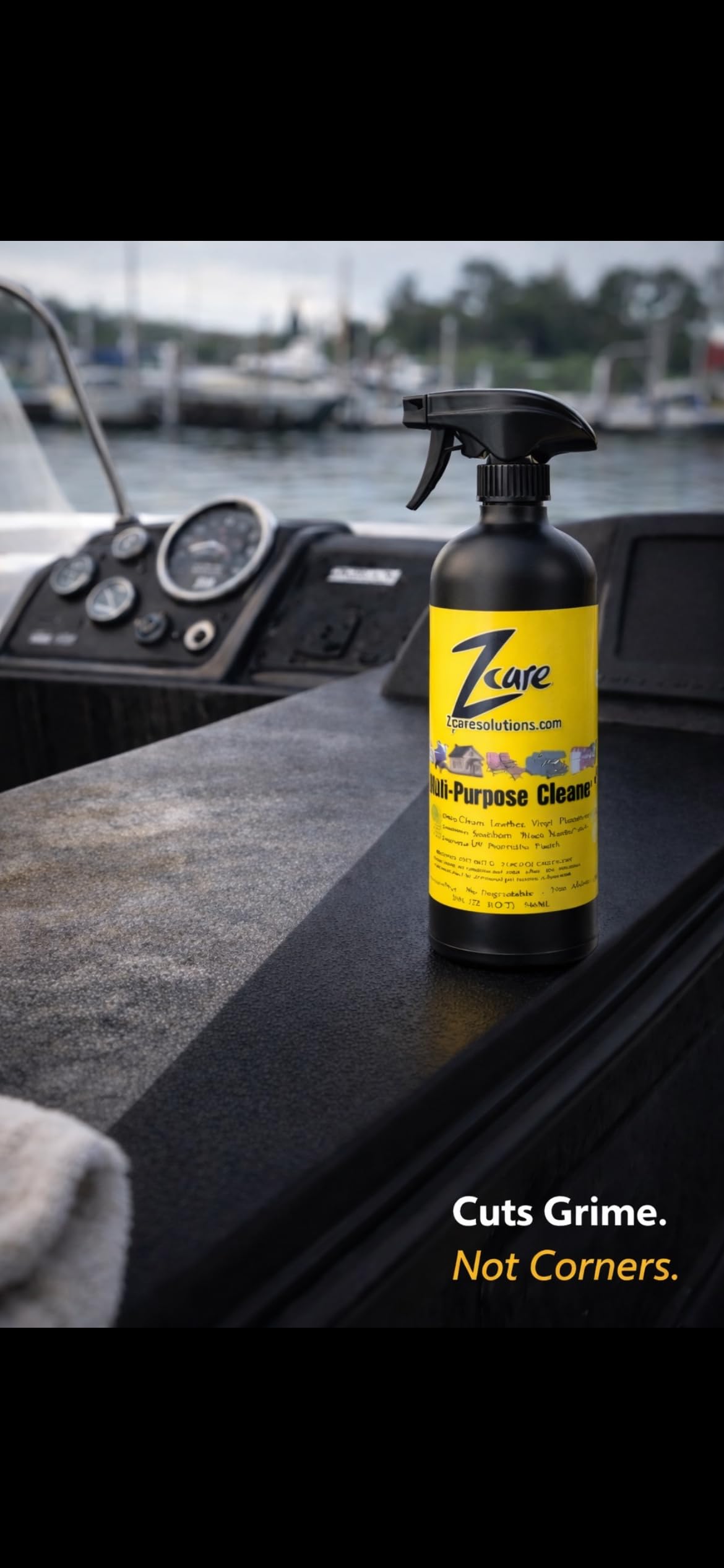 Z care Boat Cleaner Spray, All Purpose Marine Cleaner for Boats, Cars, & RV Interior Exterior Multi Surface Cleaner Removes Black Streaks Dirt Grime