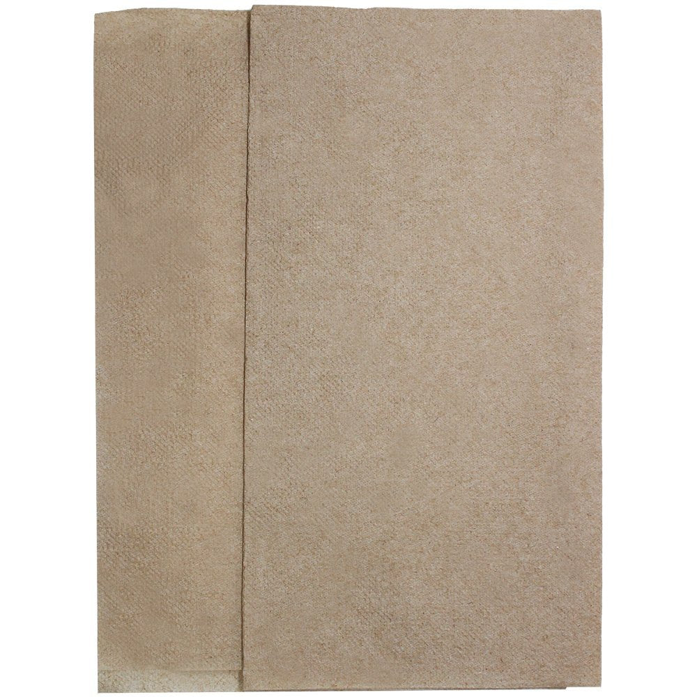 Karat KN-F1213-1K 12"x13" Off-Fold Napkins - Kraft (Case of 6000)