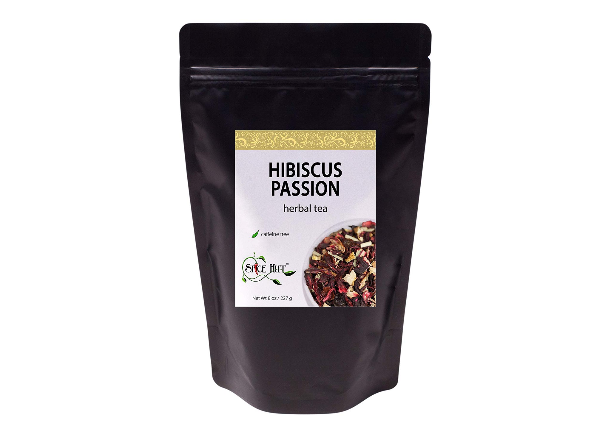 Hibiscus Passion, Loose Leaf Herbal Tea - Lemongrass, Orange, Cinnamon - Caffeine-Free, Immune Support Cold Care | bulk 8oz, 80-100 cups | The Spice