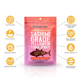 Kaimana Ahi Tuna Jerky, Hawaiian Chili Pepper, 2 Ounce, Wild Caught, High in Omega 3, All Natural, Made in the USA