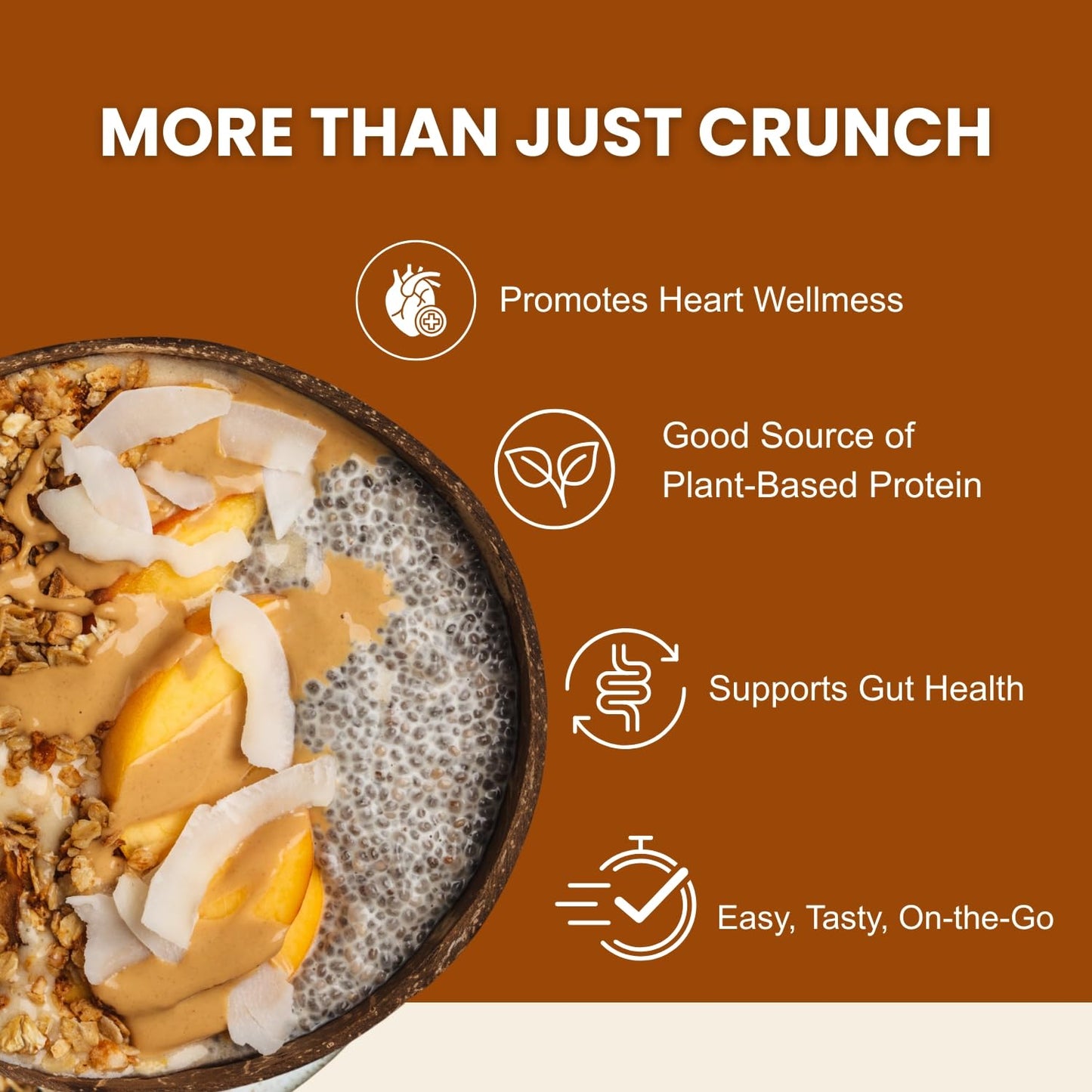 Erin Baker’s Homestyle Coconut Chia Granola with Ancient Grains - Made from Natural Ingredients, Crunchy Texture, Versatile Snack or Cereal - Vegan