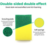 (64 Pack)Kheoxusa Individually Wrapped Sponges,Sponge Individually Wrapped,Individually Wrapped Sponges Bulk Packed for Cleaning Dishes Kitchen Scrub