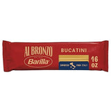 Barilla Al Bronzo Bucatini Pasta 16 oz., Bronze Cut, Created from High Quality Durum Wheat, Imported From Italy, Non-GMO, Kosher