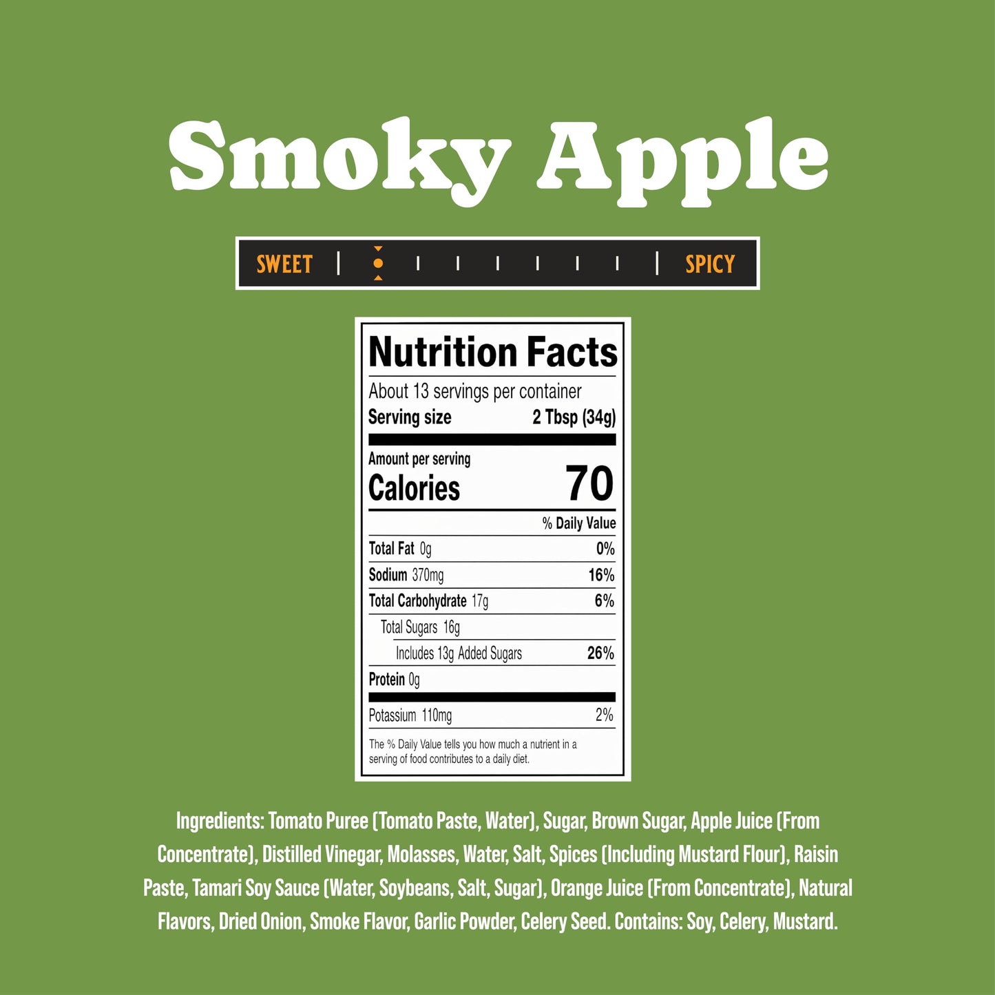 Rufus Teague Smoky Apple BBQ Sauce, Award-Winning Flavor, 15.25 oz, 6-Pack