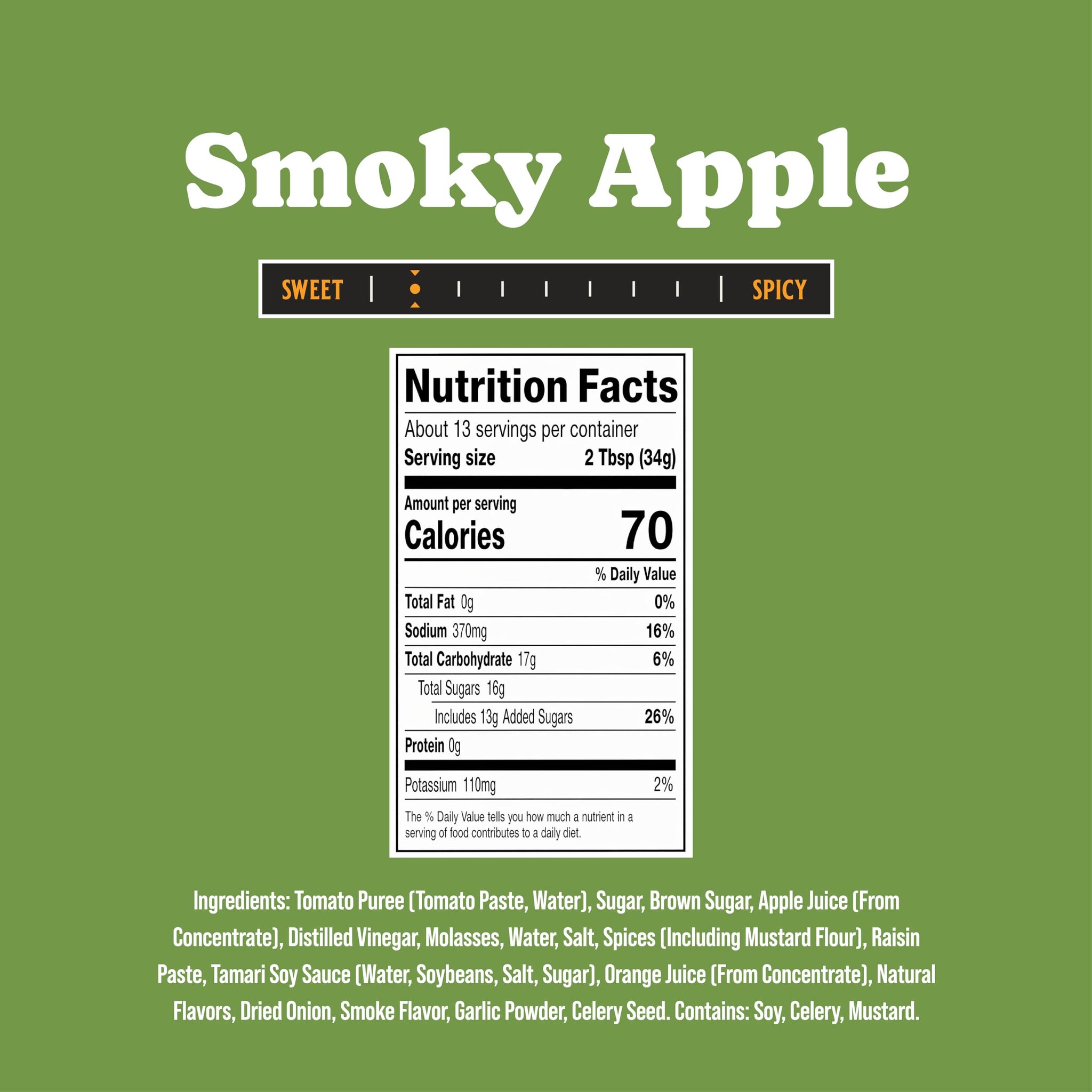 Rufus Teague Smoky Apple BBQ Sauce, Award-Winning Flavor, 15.25 oz, 6-Pack