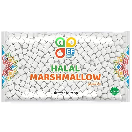 Eastern Feast - Halal Mini Marshmallow, 7oz / 200g, (Pack of 4) (Mini)