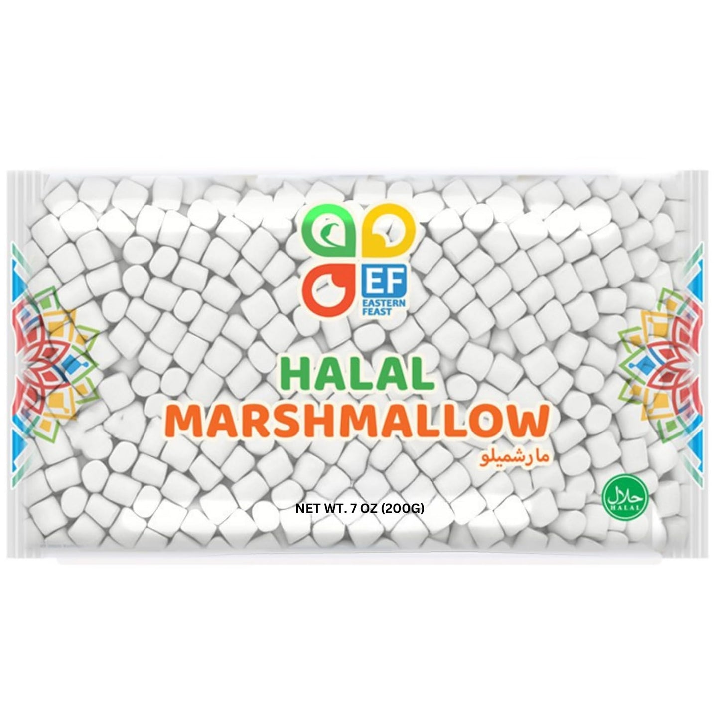 Eastern Feast - Halal Mini Marshmallow, 7oz / 200g, (Pack of 4) (Mini)