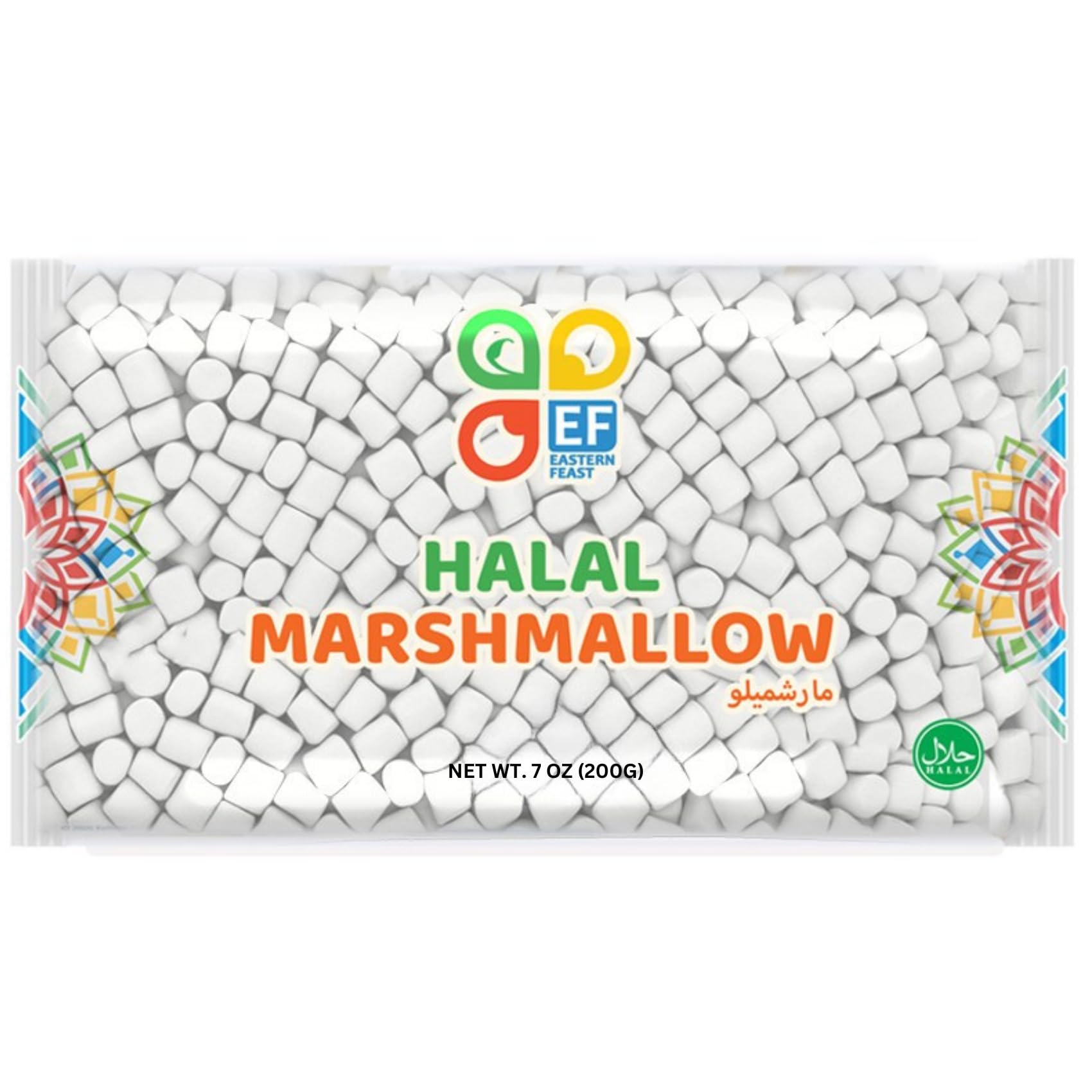 Eastern Feast - Halal Mini Marshmallow, 7oz / 200g, (Pack of 4) (Mini)