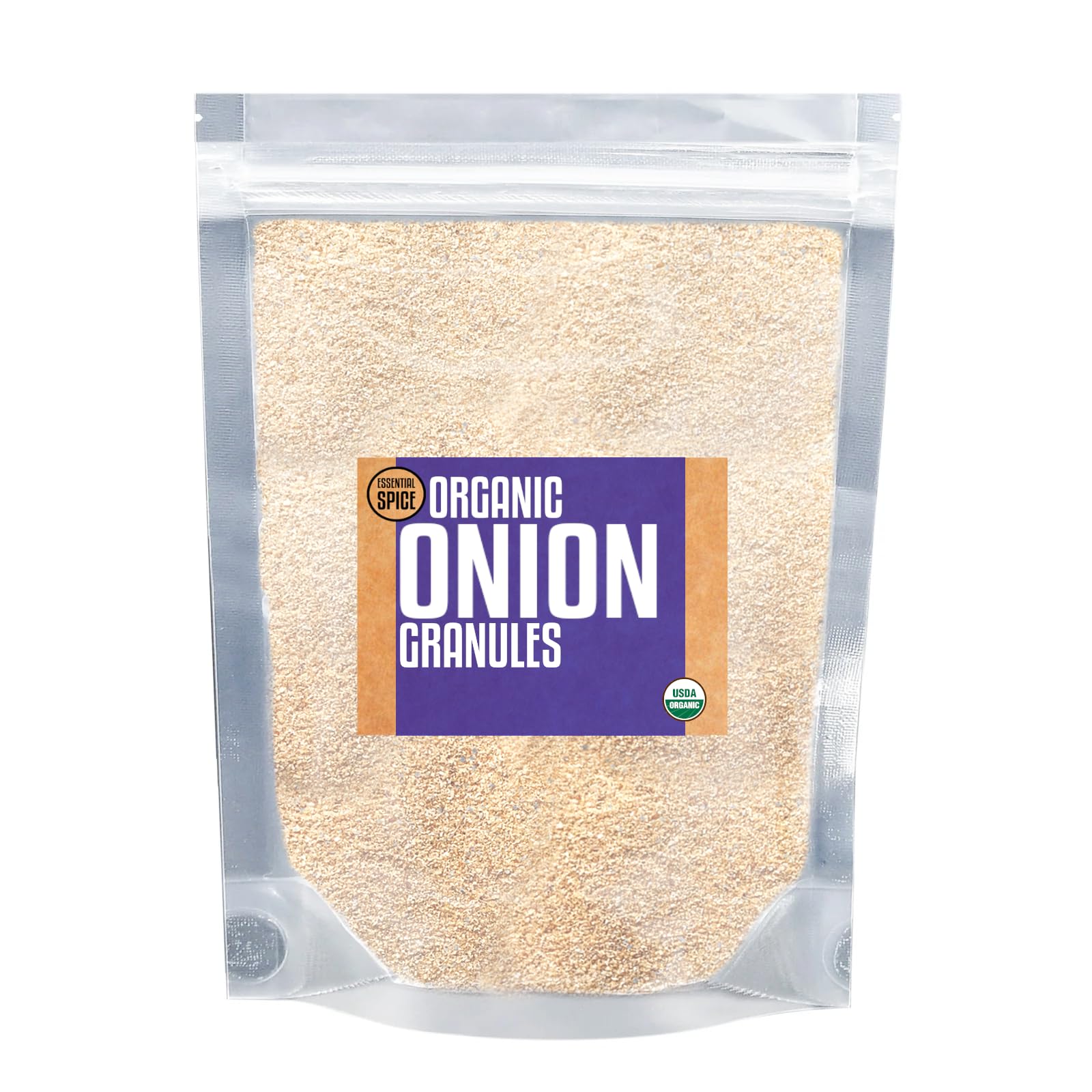 Essential Spice Granulated Onion, 4 oz Bottle - Bold, Savory & Slightly Sweet Flavor - Coarse Ground Onion for Seasoning Blends, Rubs, Sauces