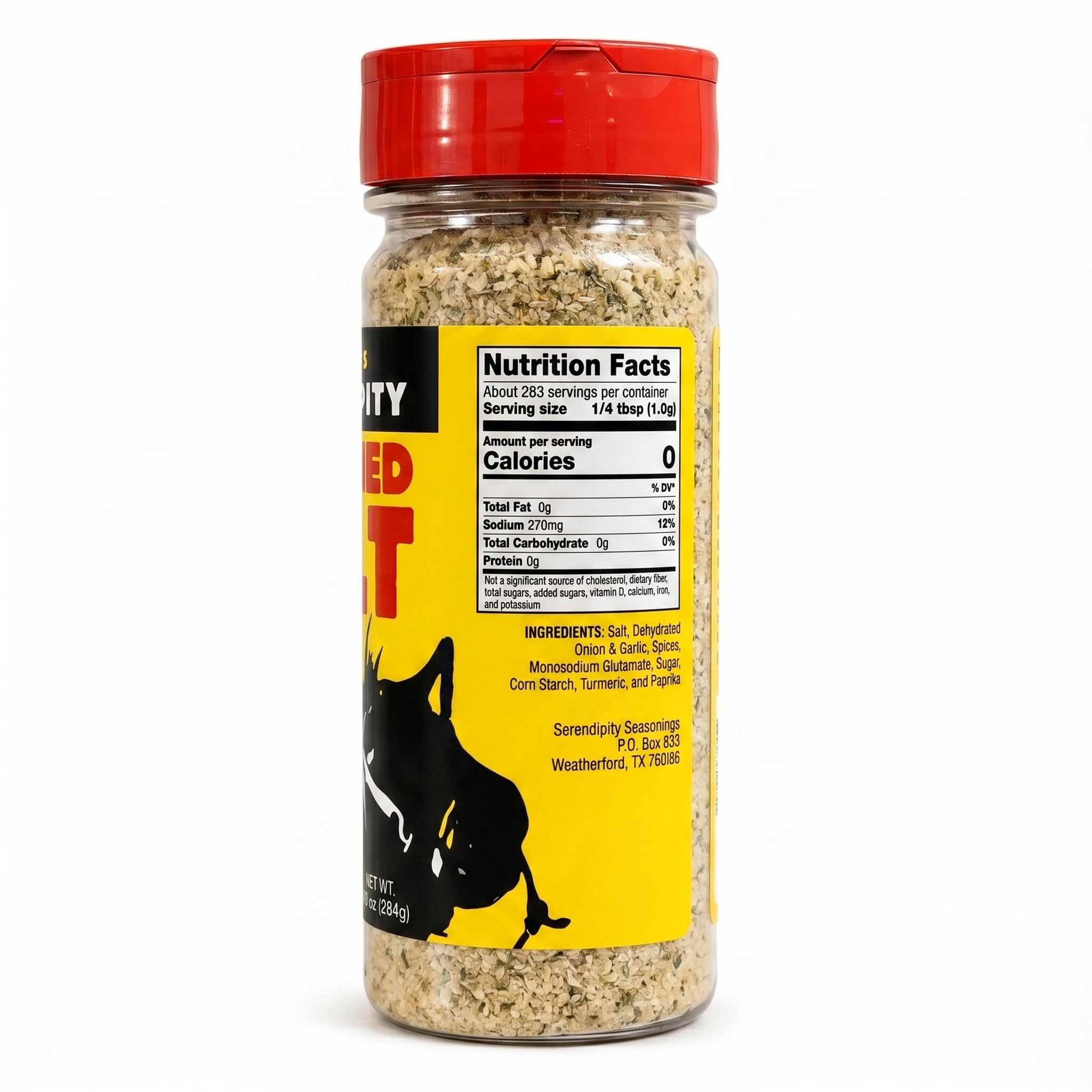 Jess Hall’s Serendipity Seasoned Salt - All Purpose Seasoning for Chicken, Steak & Fries - Restaurant-Style Flavor at Home - Garlic Herb Blend - 10 oz