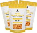 Aviate Keto Pasta Penne - Low Carb (3g Net) Lupini Penne Pasta - High Protein (20g) - Gluten-Free - Made with Lupin Flour [Plant Based Vegan]