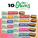 Miss Olive's Ready Meals Variety Pack of 10, Larger Meals, 5 Flavors