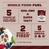 Manitoba Harvest Superseed Snack Clusters, Dark Chocolate - 4.6oz - 5g Plant Protein, 2g Fiber, 5g Omega 3 & 6 per 30g serving - Easy 6-in-1 Super
