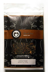 Mahamosa Jackfruit Delight Tea 2 oz - Flavored Black and Green Tea Blend Loose Leaf (with black tea, green tea, orange peels, flavoring, rose petals