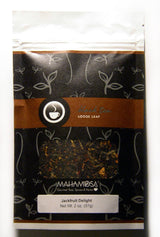 Mahamosa Jackfruit Delight Tea 2 oz - Flavored Black and Green Tea Blend Loose Leaf (with black tea, green tea, orange peels, flavoring, rose petals