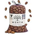 Worth Pecan Company Georgia Pecans 7 Pound Bulk Bag - Raw Nuts In?Shell, Whole Pecans in Shell, Natural and Unprocessed Snack, Baking & Gifting |