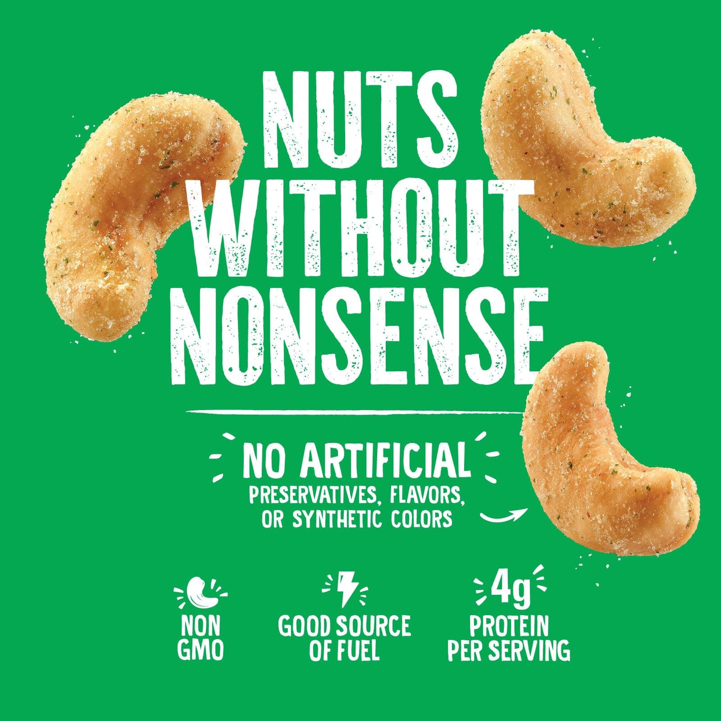 Emerald Nuts Jalapeno Seasoned Cashews (1-Pack) | 5 Oz Resealable Bag | Plant-Based Protein, Kosher Certified, Non-GMO, Contains No Artificial