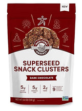 Manitoba Harvest Superseed Snack Clusters, Dark Chocolate - 4.6oz - 5g Plant Protein, 2g Fiber, 5g Omega 3 & 6 per 30g serving - Easy 6-in-1 Super