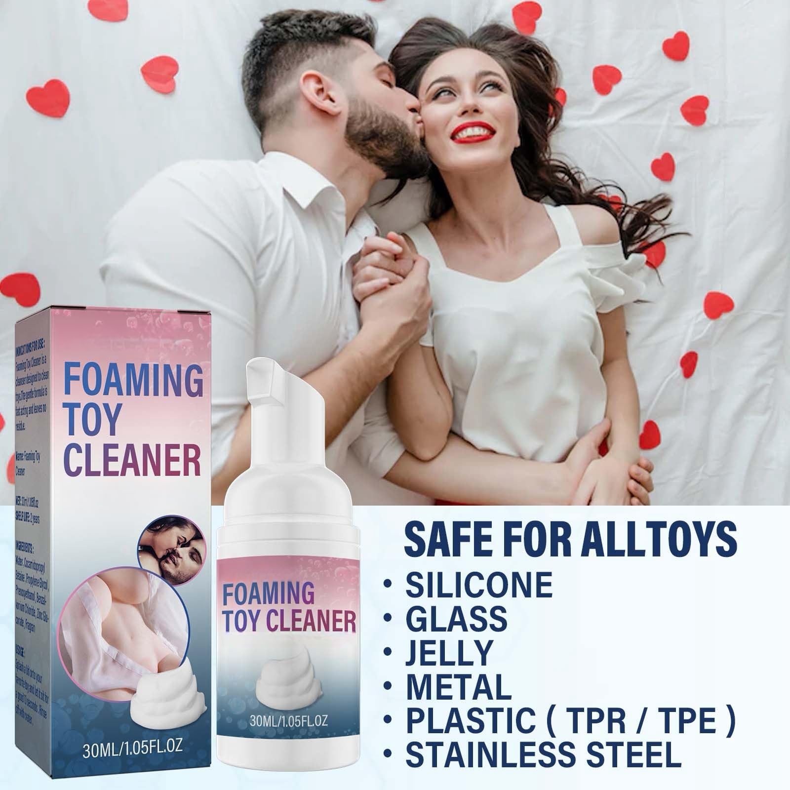 Fujinzhu Fresh Foaming Adult Toy Clean-er - Premium Quality, Gentle and Non-irritating Foam, Toy Foam Dry for Effective Clean-ing