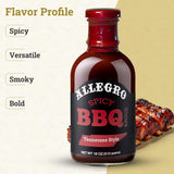 ALLEGRO - The Marinate Everything Marinades | Barbecue Sauce for Chicken, Pork, Ribs & Burgers | BBQ Sauce for Grilling, Dipping & Cooking | Kosher