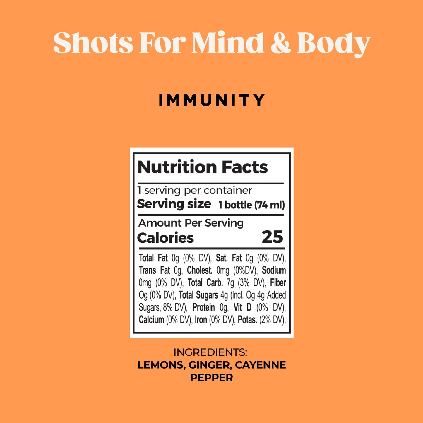 PUR Wellness Shots - Immunity 12 Pack - Lemon, Cayenne Pepper, and Ginger Shots - Fresh Cold-Pressed Raw Juice Elixir - Non-GMO, Plant-Based, Pressed