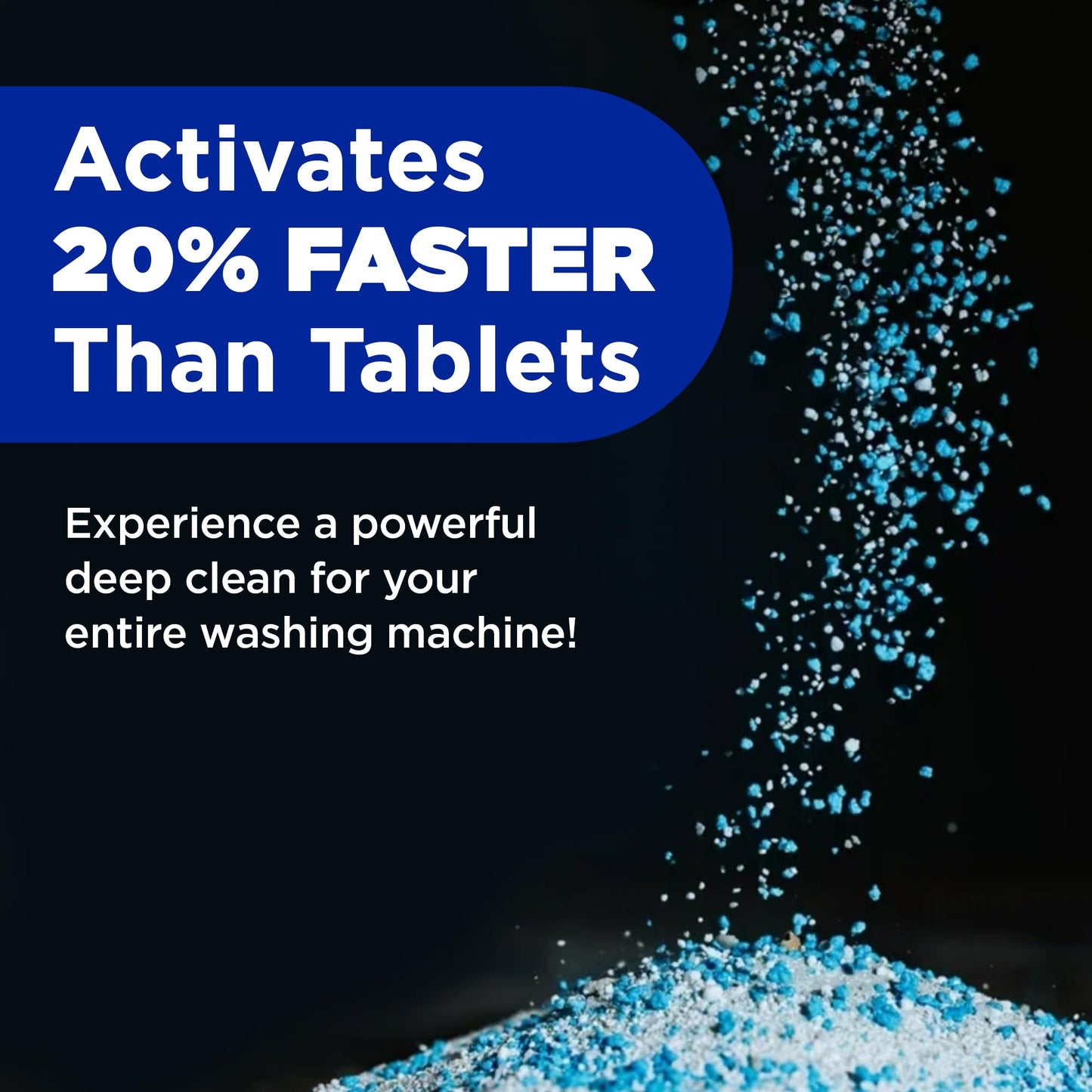 Washing Machine Cleaner by Tide, Washer Machine Cleaner with Oxi for Front and Top Loader Washer Machines, Deep Cleaning Residue & Odor Eliminator, 5