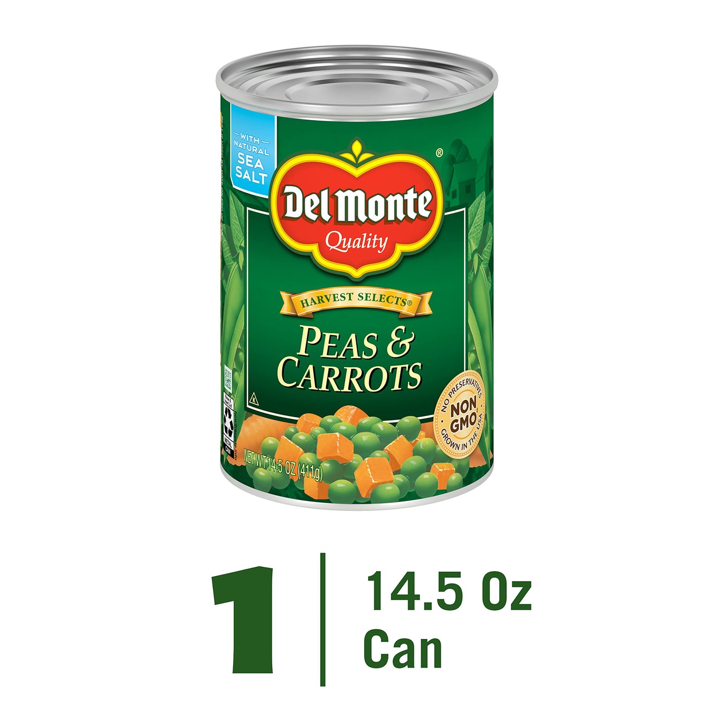 DEL MONTE SPECIAL BLENDS Peas & Carrots, Canned Vegetables, 14.5 oz Can