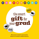 M&M'S Class of 2026 Graduation Milk Chocolate Candy Gift Jar, 12.7 oz