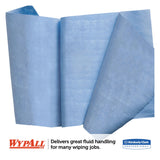 X90 Cloths, Jumbo Roll, 11 1/10 x 13 2/5, Denim Blue, 450/Roll, 1 Roll/Carton