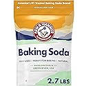 ARM & HAMMER Baking Soda, Multi-Purpose 100% Pure Sodium Bicarbonate Powder for Cooking, Baking, Cleaning, Laundry, Deodorizing, DIY & More, 2.7 Lbs