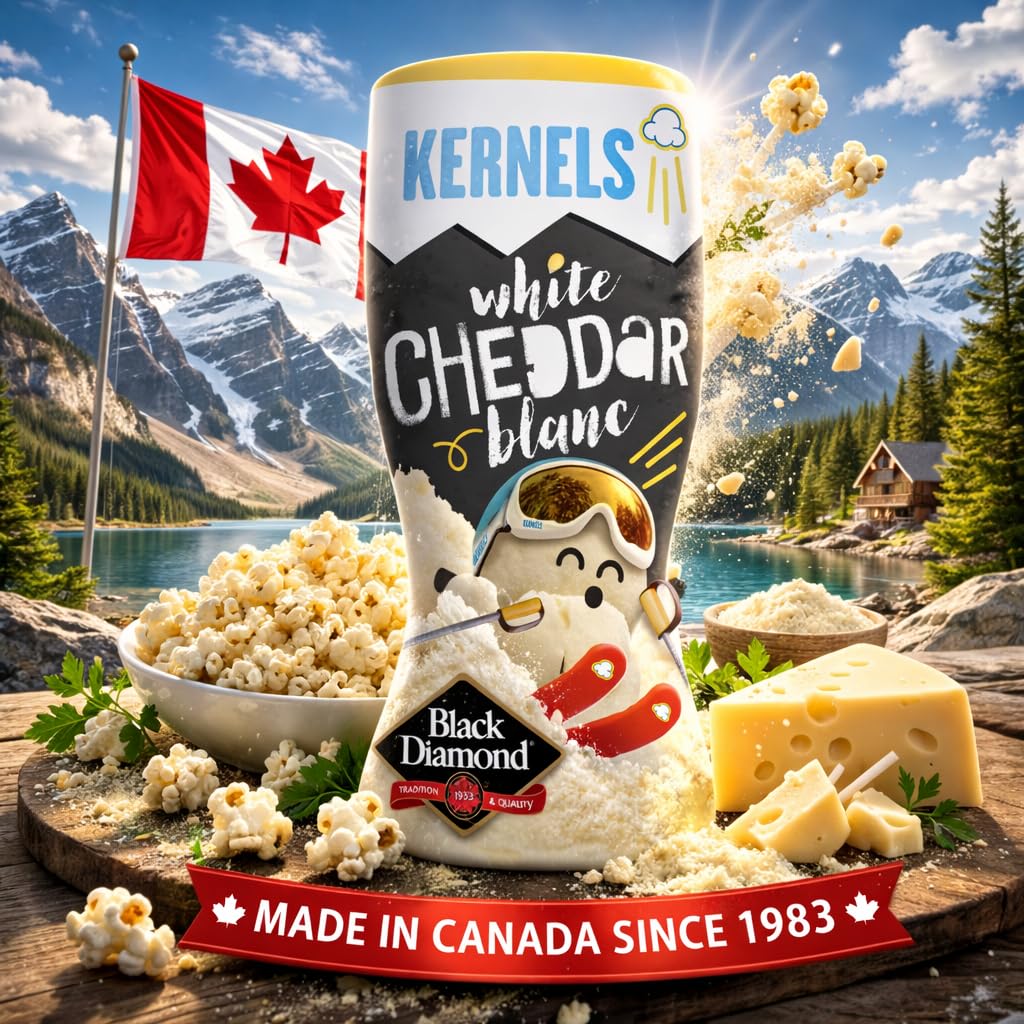 Kernels Popcorn Seasoning White Cheddar 110g Imported from Canada