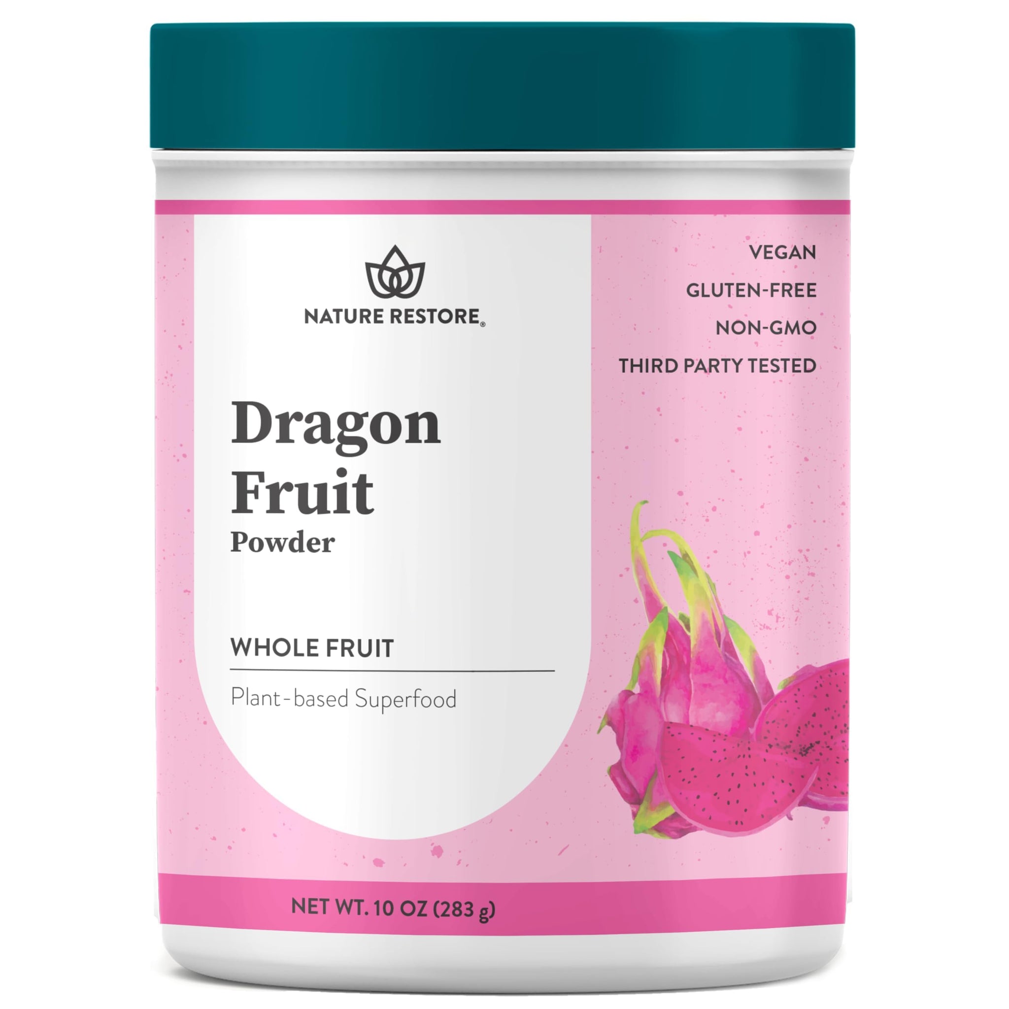 Pink Pitaya Powder, Non GMO, Gluten Free, Vegan, Packaged Locally in California,10 Ounces