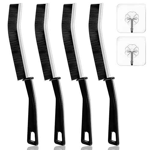OKOM Multifunctional Stainless Steel Crevice Cleaning Brush - Hard Bristles for Kitchen & Bath Gap Cleaning