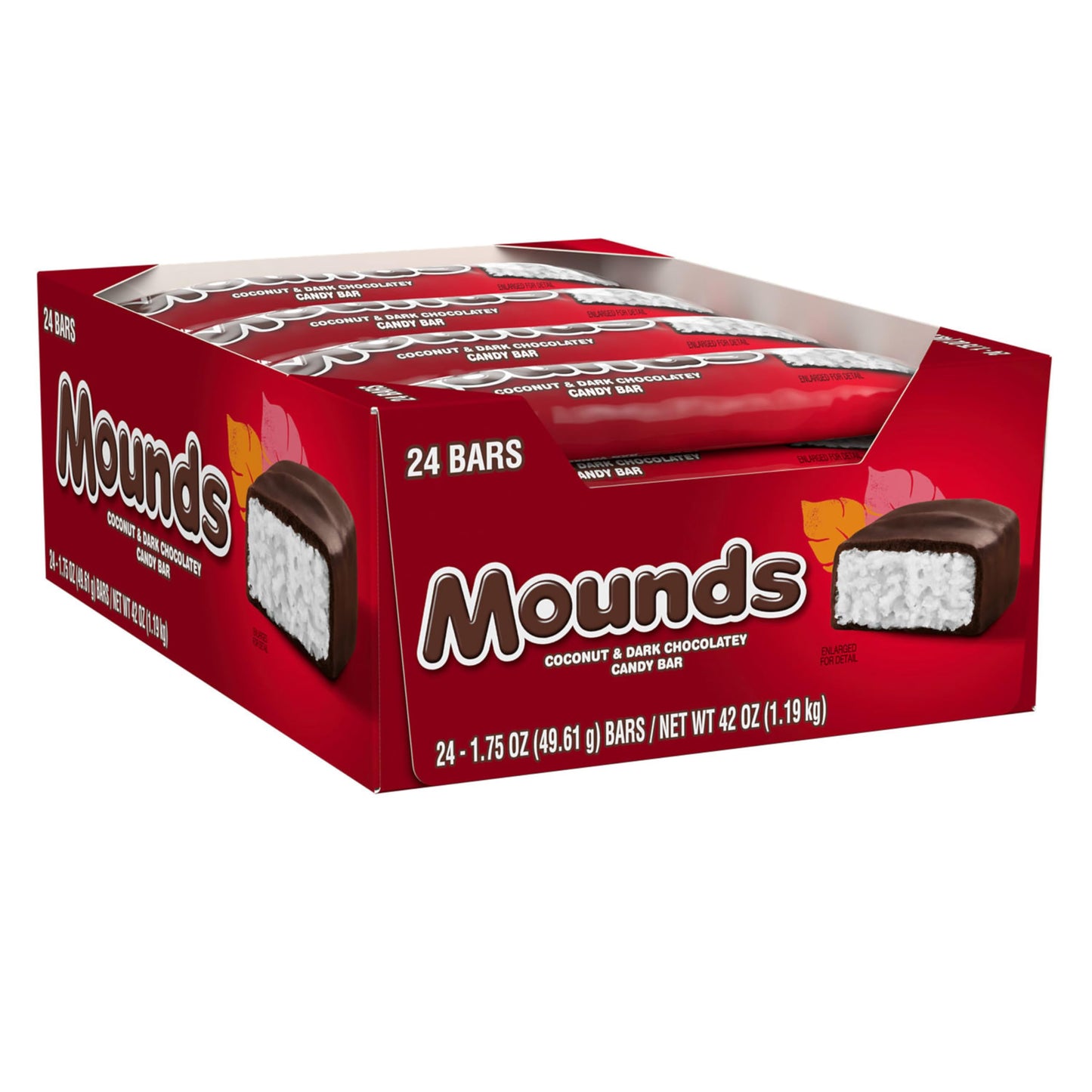 MOUNDS Coconut and Dark Chocolatey Candy Bars, 1.75 oz (24 Count)
