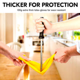 Vgo... 10-Pairs Reusable Household Gloves, Rubber Dishwashing gloves, Extra Thickness, Long Sleeves, Kitchen Cleaning, Working, Painting, Gardening