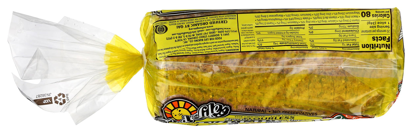 Food for Life Organic Ezekiel 4:9 Flax Bread, 24 OZ