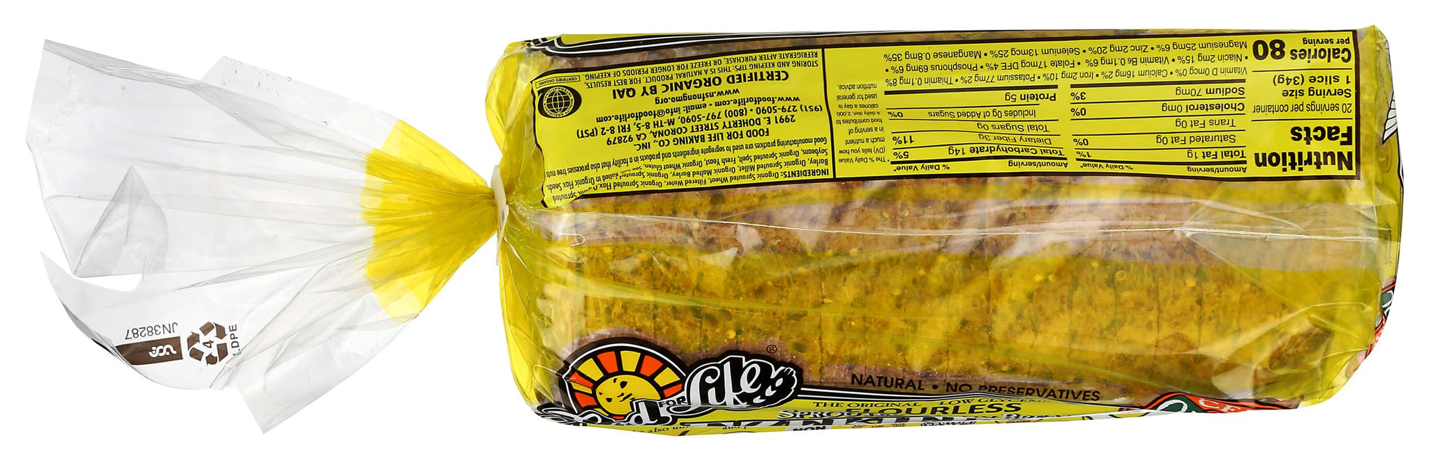 Food for Life Organic Ezekiel 4:9 Flax Bread, 24 OZ