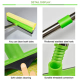 ITTAHO Window Squeegee, Squeegee for Window Cleaning, 2 in 1 Squeegee Window Cleaner with 58'' Long Handle,Window Washing Kit with Extension Pole