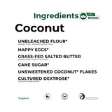 The Panza Coconut Gourmet Cookie Snack Thin & Crispy | Organic, Non-GMO, 100% Natural Ingridients | Mini Pouch 0.7 oz