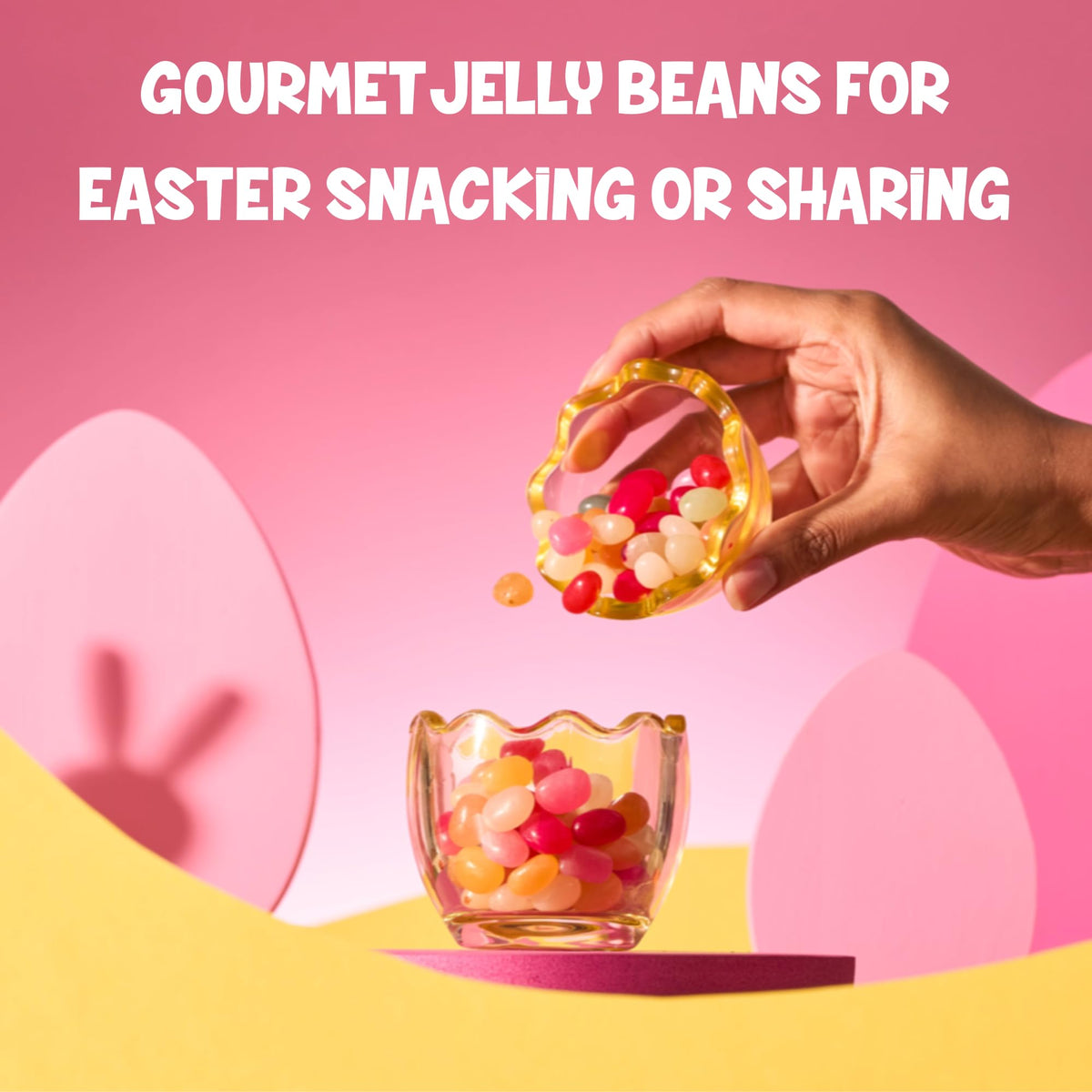 The Jelly Bean Planet Easter Jelly Beans, Pack of 3, 8 oz x 3 - Gourmet Jellybeans with 36 Natural Fruit Flavors, Gluten Free, Fun Easter Candy Gift