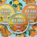 Retro Sours - Hard Tangy Candy - Pack of 3 Tins (Combo Pack)