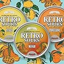 Retro Sours - Hard Tangy Candy - Pack of 3 Tins (Combo Pack)
