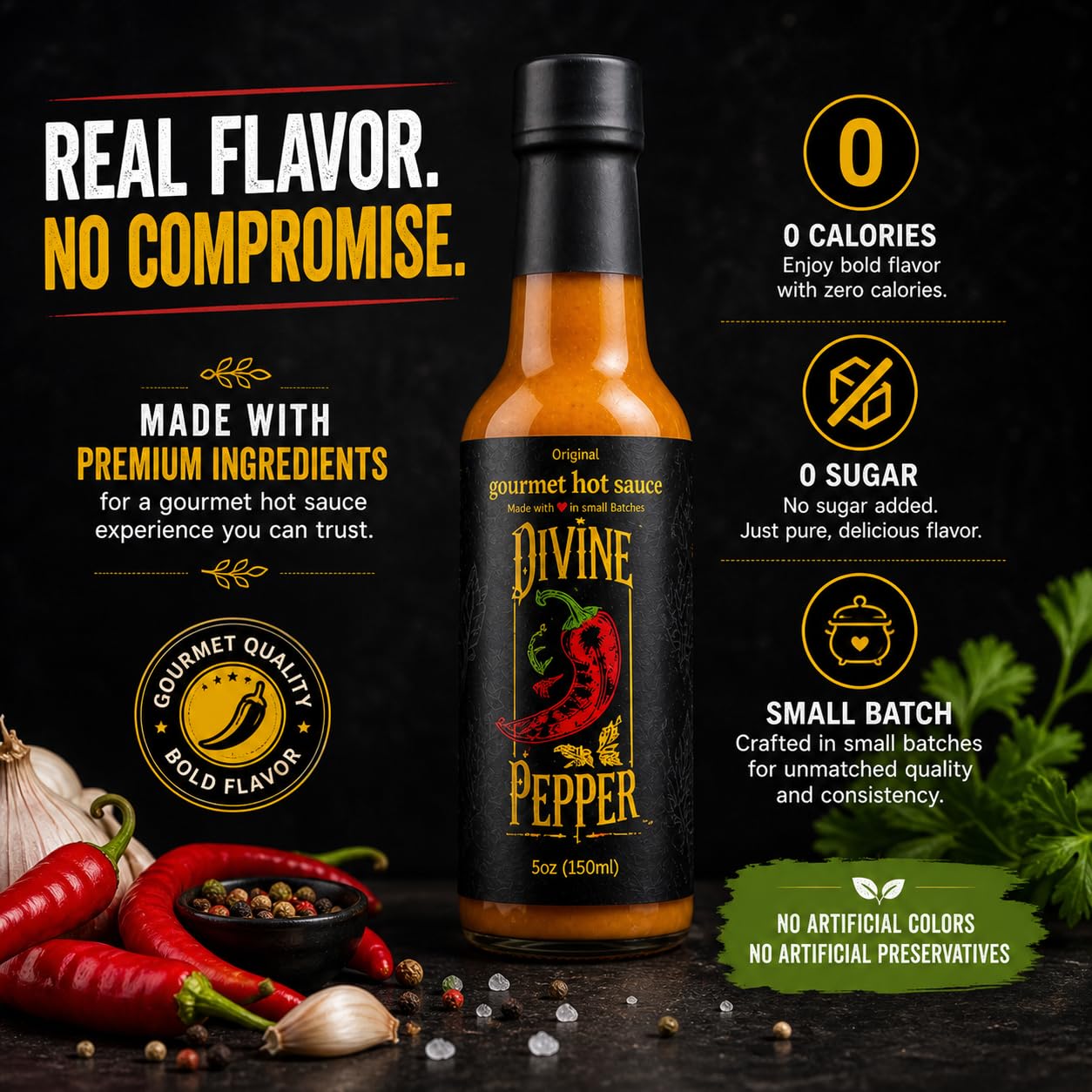 Divine Pepper Original Wiri Wiri Hot Sauce - Medium Heat Gourmet Pepper Sauce for Eggs, Chicken, Fish & Everyday Meals - Small Batch Artisan Sauce