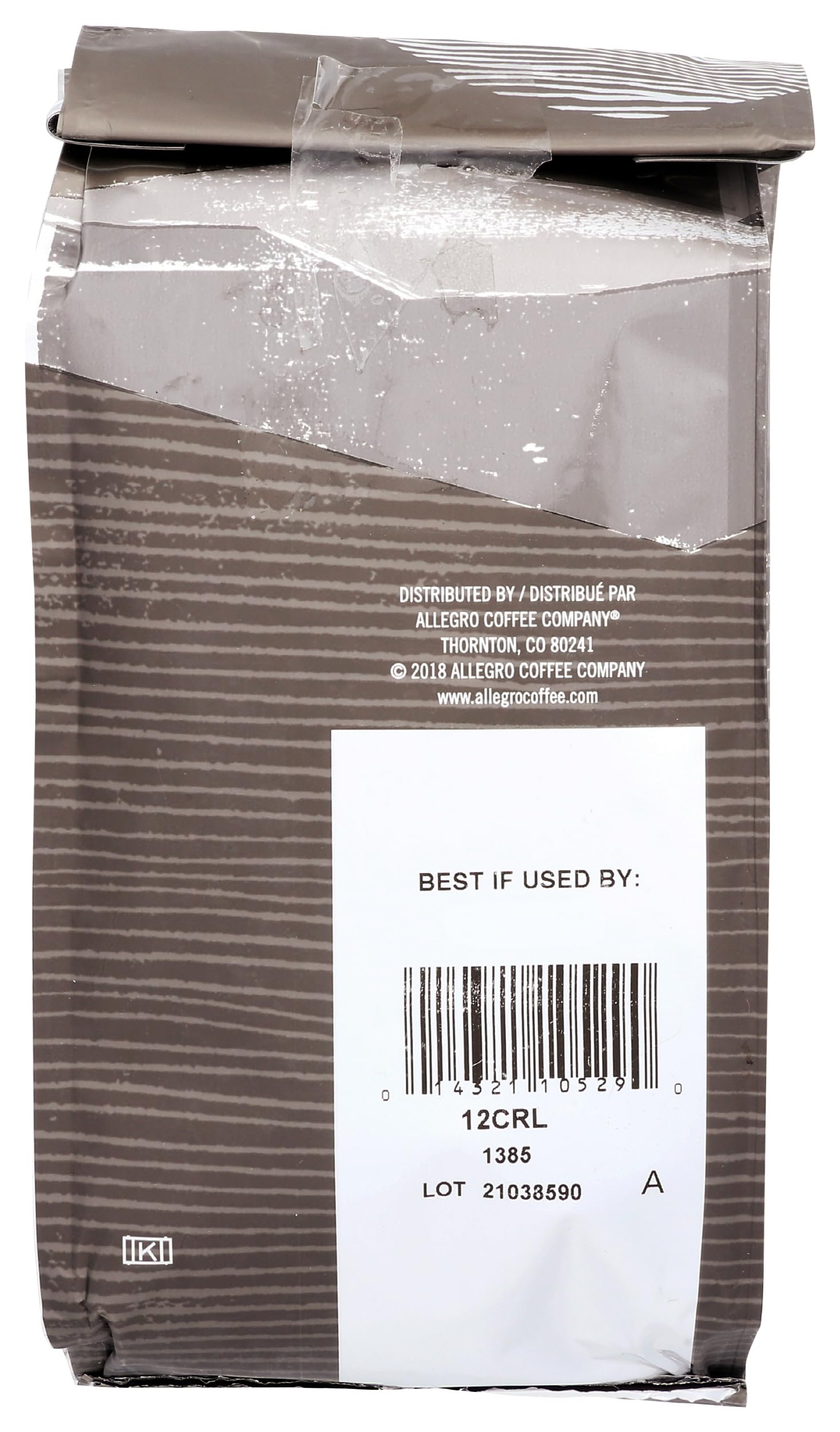 Allegro Coffee, Coffee Costa Rica El Volcan Whole Bean, 12 Ounce